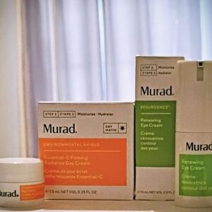 Murad Eye Cream $89 Value + Essential-C Day Cream Bundle NEW Travel Set